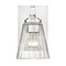 Z-Lite Lyna Wall Sconce, 1-Light, 5 In.W x 6.5 In.L x 9 In.H, Chrome /Clear 823-1S-CH - alternate 1